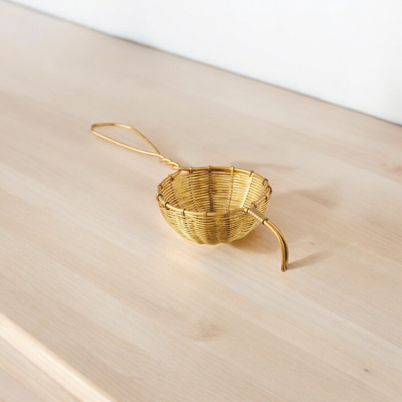Brass Mesh Tea Strainer | Handcrafted in India