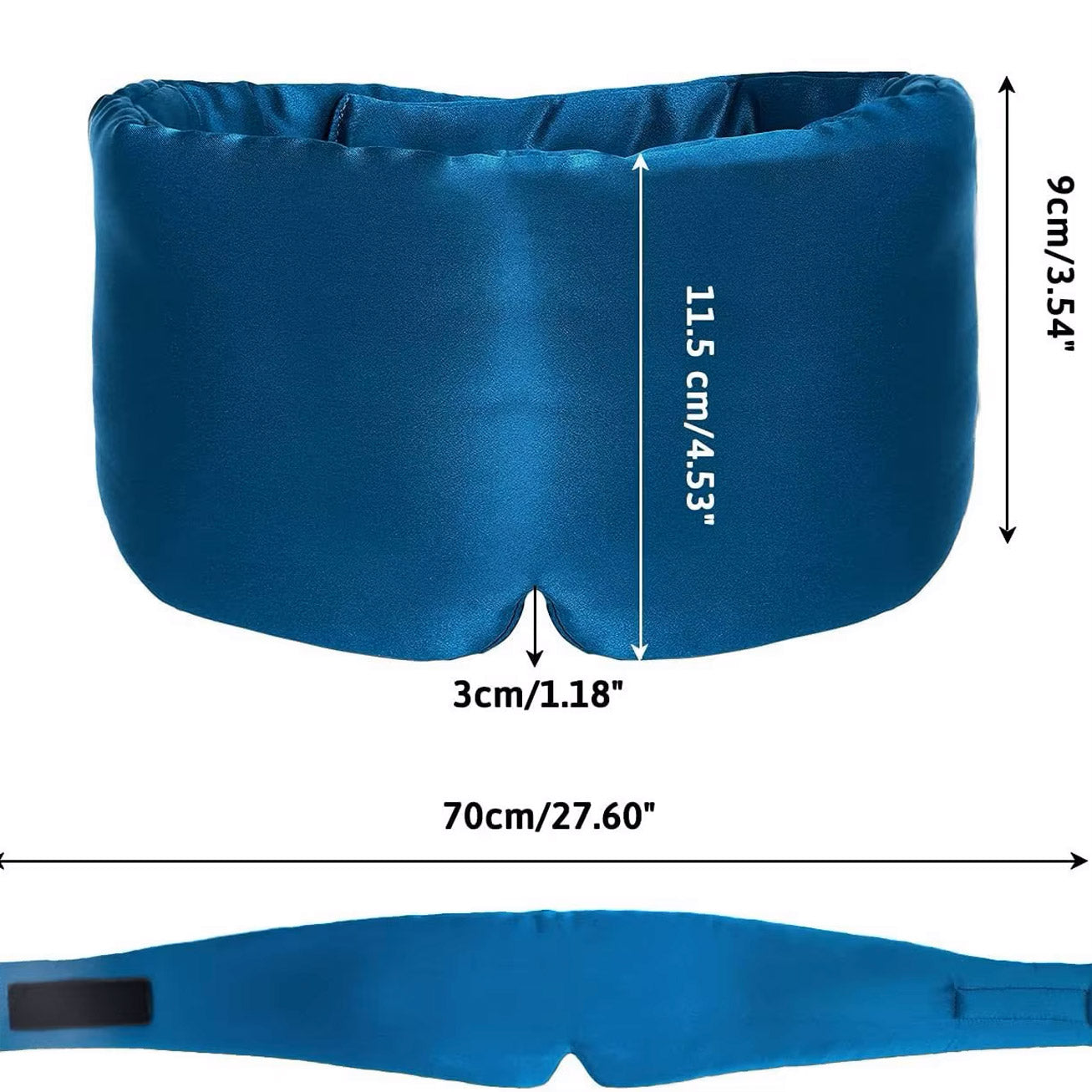 LuxeSilk Oversized Sleep Mask