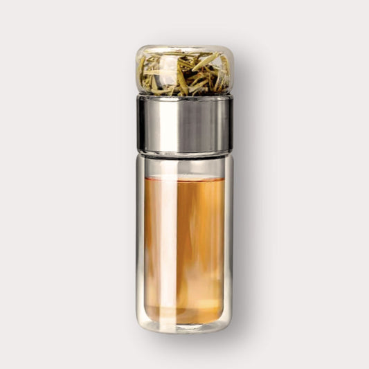 Calming Tea Infuser Glass Bottle