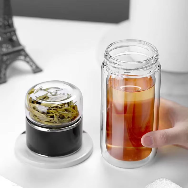 Calming Tea Infuser Glass Bottle