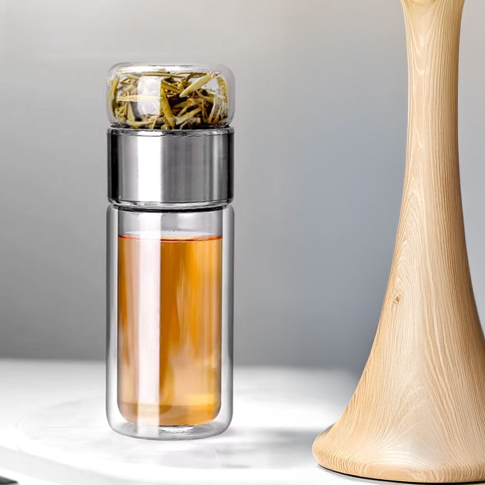 Calming Tea Infuser Glass Bottle