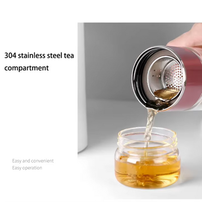 Calming Tea Infuser Glass Bottle