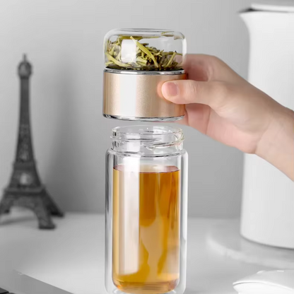 Calming Tea Infuser Glass Bottle