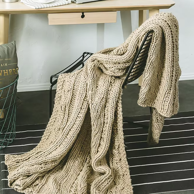 Chunky Knit Blanket 