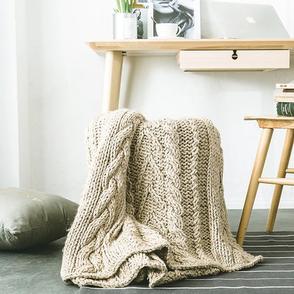 Chunky Knit Blanket 