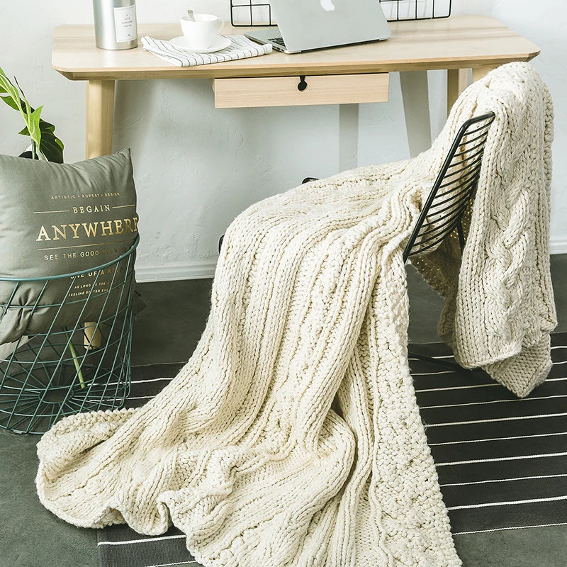 Chunky Knit Blanket 