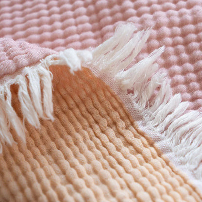 Cotton Layered Throw Blanket