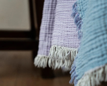 Cotton Layered Throw Blanket