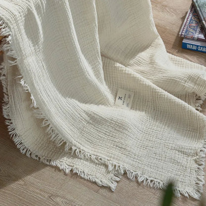 Cotton Layered Throw Blanket