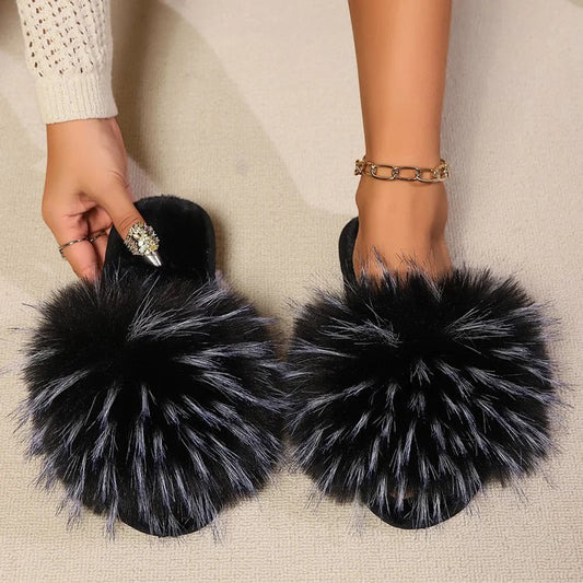 Two-Tone Fluffy Slides