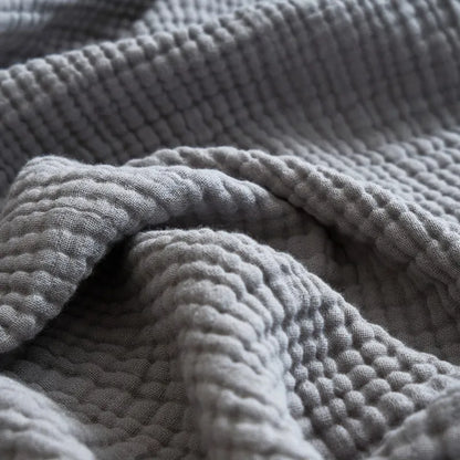 Cotton Layered Throw Blanket