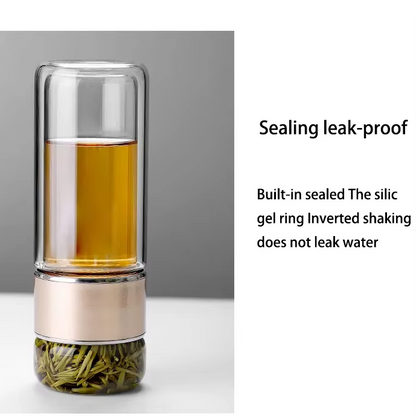 Calming Tea Infuser Glass Bottle