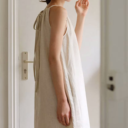 Ethereal Linen Maxi Dress