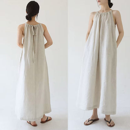 Ethereal Linen Maxi Dress