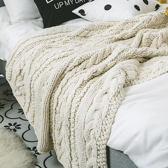 Chunky Knit Blanket 