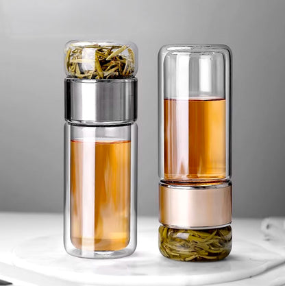 Calming Tea Infuser Glass Bottle