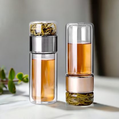 Calming Tea Infuser Glass Bottle